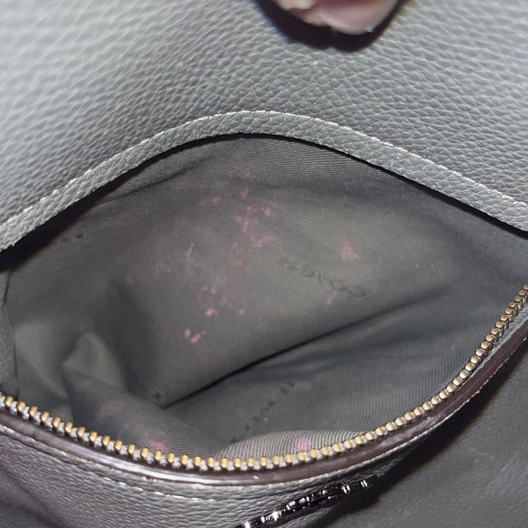 Coach Prairie Satchel Gray Pebbled Leather w/ Gunmetal Tone Hardware - Picture 5 of 8